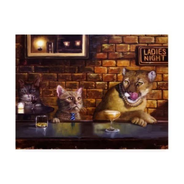 Lucia Heffernan 'On the Prowl Animals' Canvas Art, 35x47, Trademark Fine Art, Mfr#: IC00998-C3547GG